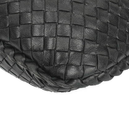 Bottega Veneta Veneta Hobo-Tasche Large aus schwarzem Nappa Intrecciato