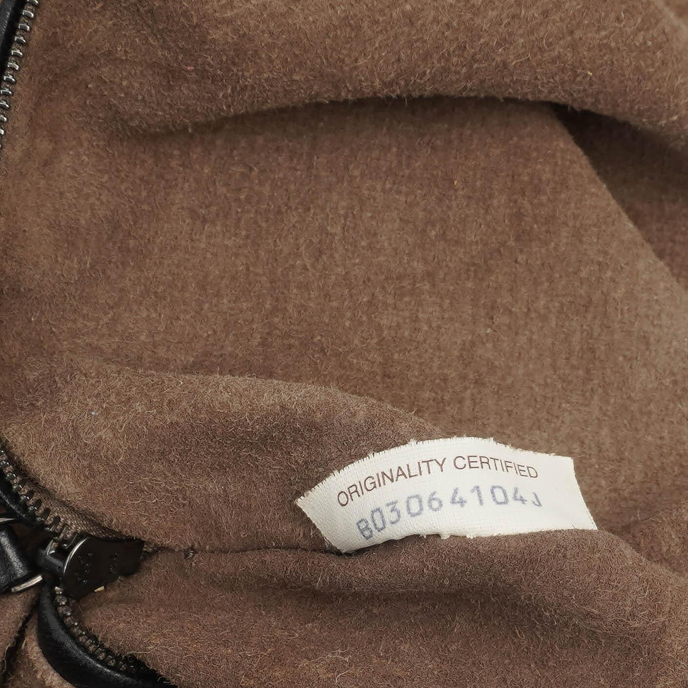 Bottega Veneta Veneta Hobo-Tasche Large aus schwarzem Nappa Intrecciato