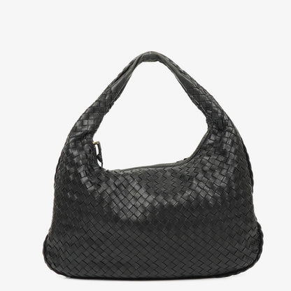 Bottega Veneta Nappa Intrecciato schwarzer Medium Veneta Hobo Bag