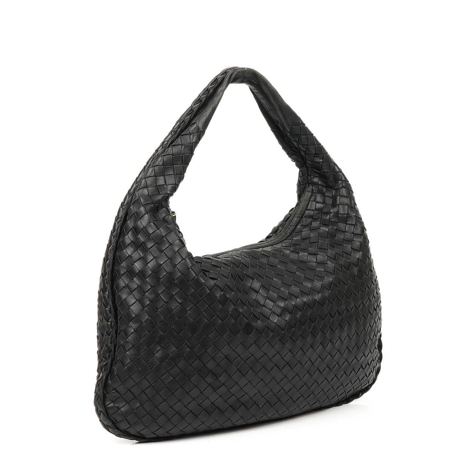 Bottega Veneta Nappa Intrecciato schwarzer Medium Veneta Hobo Bag