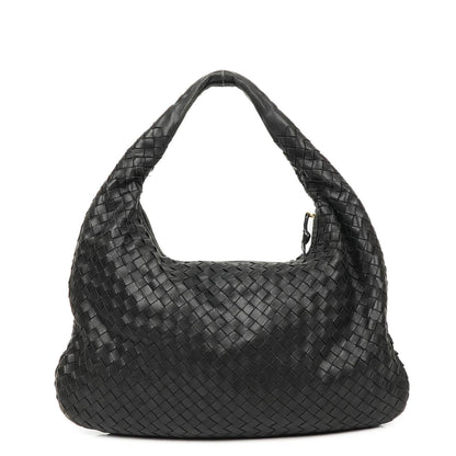Bottega Veneta Nappa Intrecciato schwarzer Medium Veneta Hobo Bag