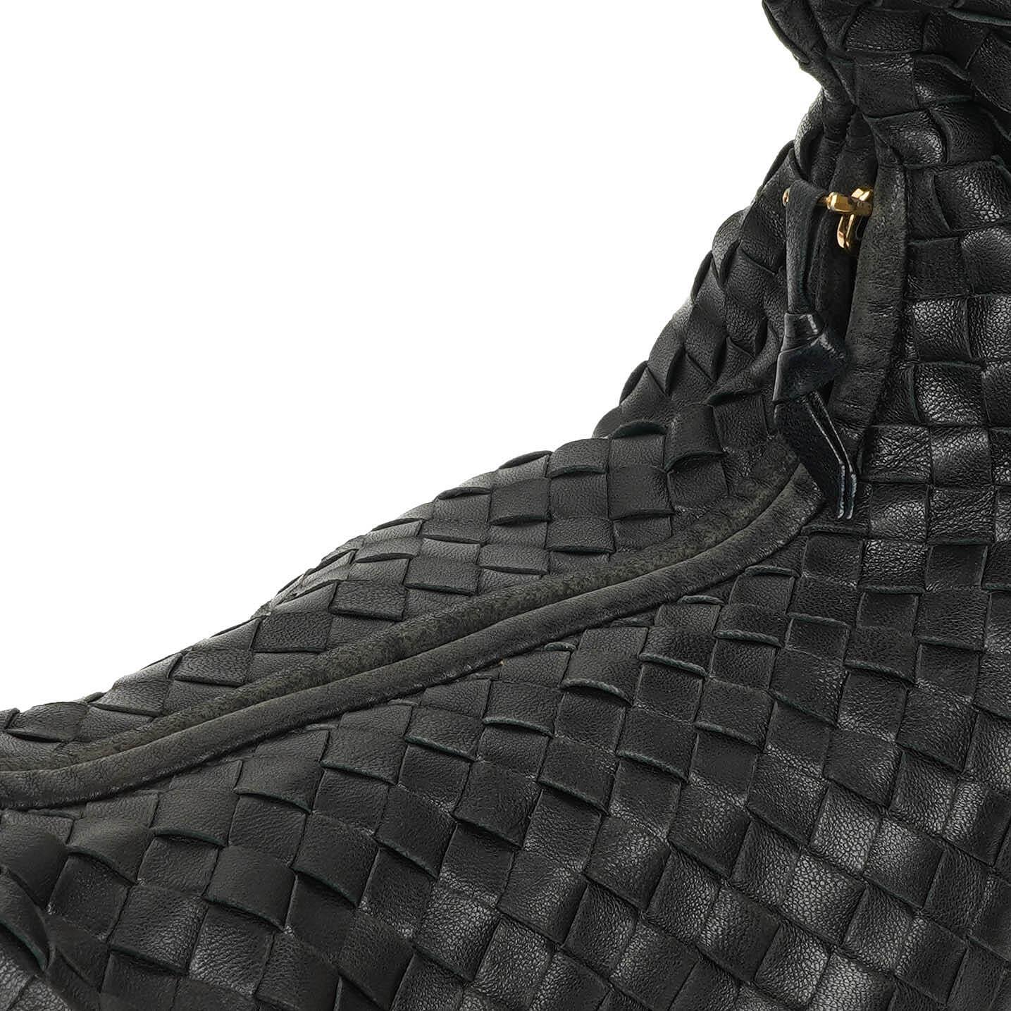 Bottega Veneta Nappa Intrecciato schwarzer Medium Veneta Hobo Bag