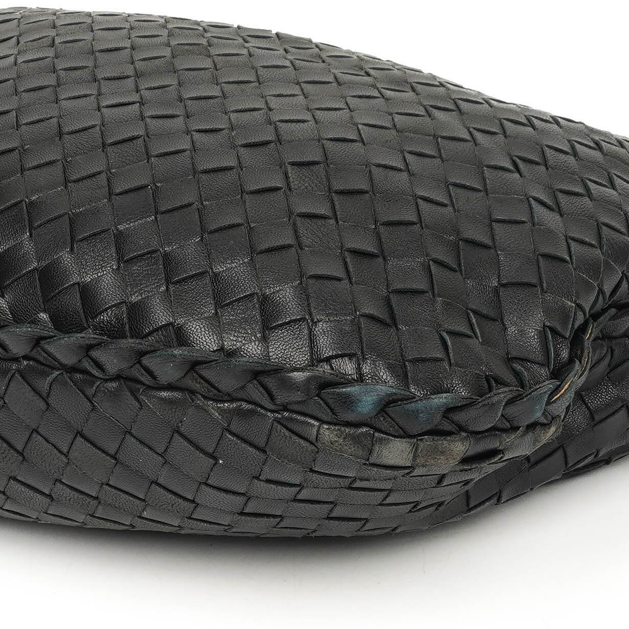 Bottega Veneta Nappa Intrecciato schwarzer Medium Veneta Hobo Bag