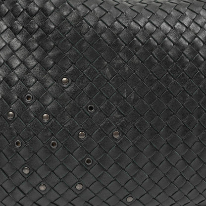 Bottega Veneta Medium Veneta Hobo Bag aus schwarzem Nappa Intrecciato Leder