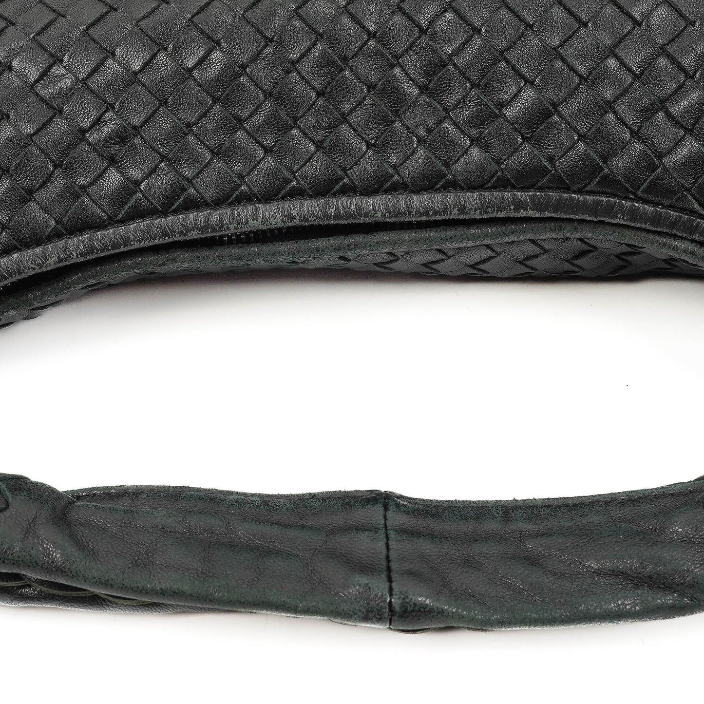Bottega Veneta Medium Veneta Hobo Bag aus schwarzem Nappa Intrecciato Leder