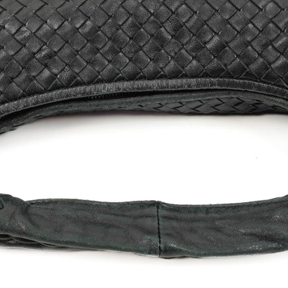 Bottega Veneta Medium Veneta Hobo Bag aus schwarzem Nappa Intrecciato Leder