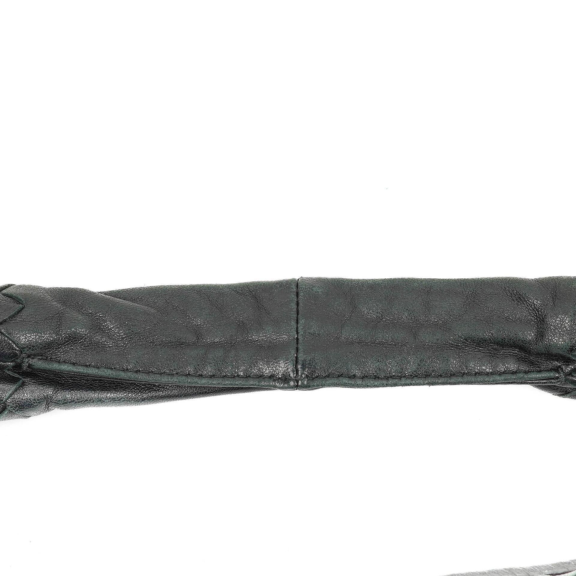 Bottega Veneta Medium Veneta Hobo Bag aus schwarzem Nappa Intrecciato Leder