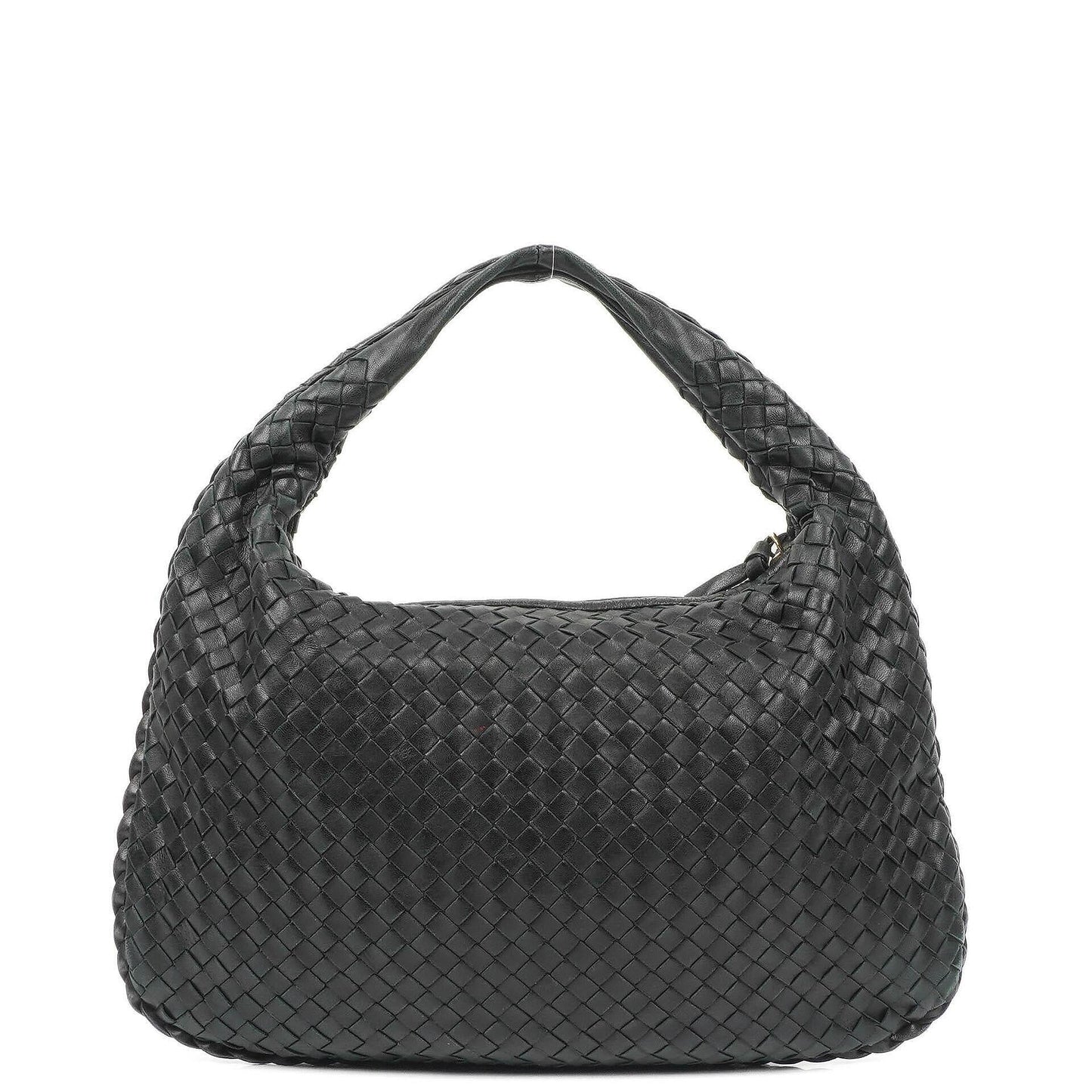 Bottega Veneta Medium Veneta Hobo Bag aus schwarzem Nappa Intrecciato