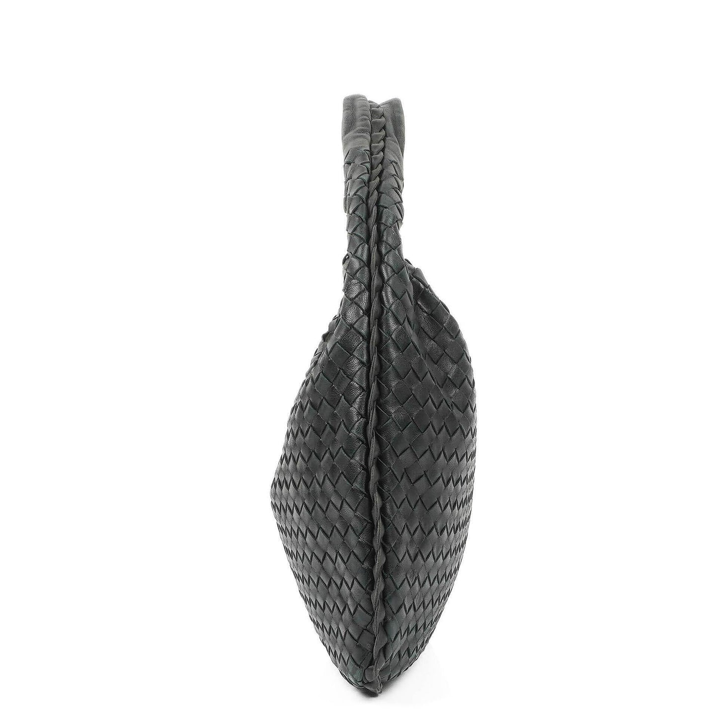 Bottega Veneta Medium Veneta Hobo Bag aus schwarzem Nappa Intrecciato