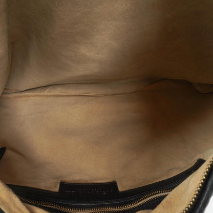 Bottega Veneta Medium Veneta Hobo Bag aus schwarzem Nappa Intrecciato