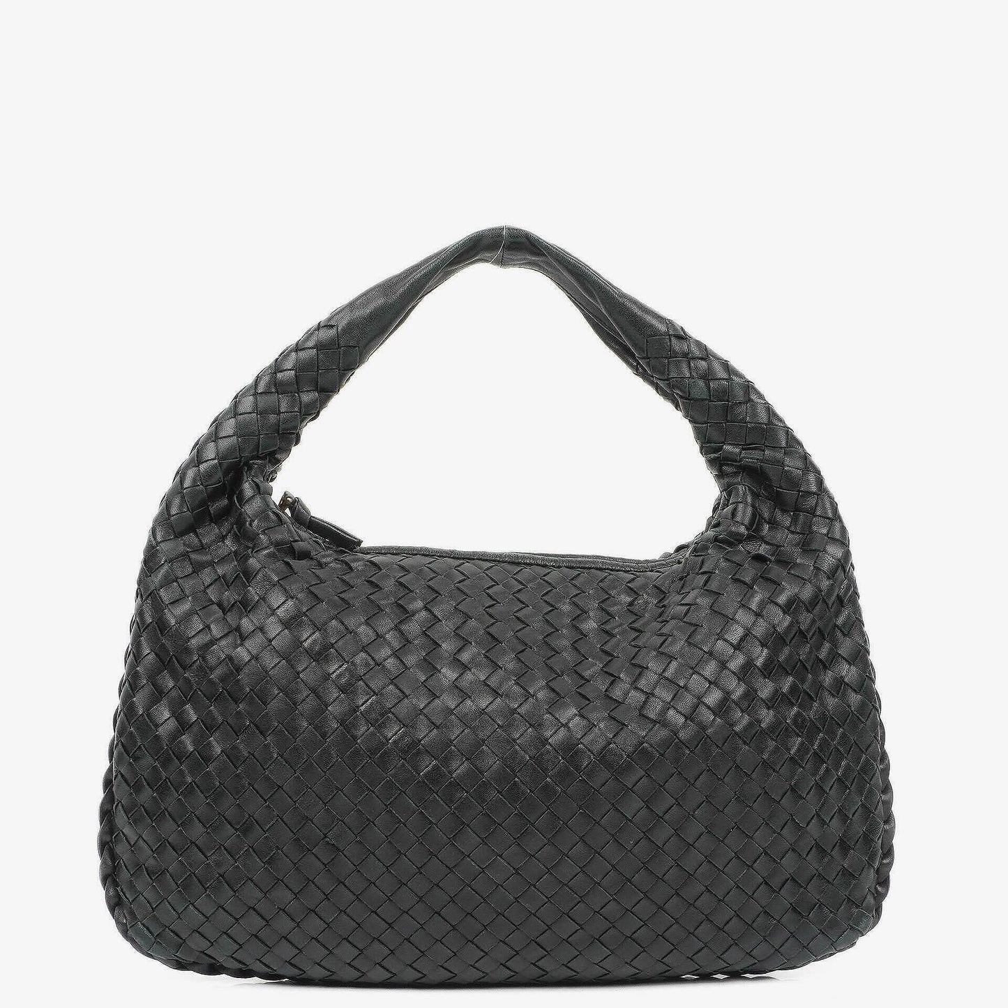 Bottega Veneta Medium Veneta Hobo Bag aus schwarzem Nappa Intrecciato