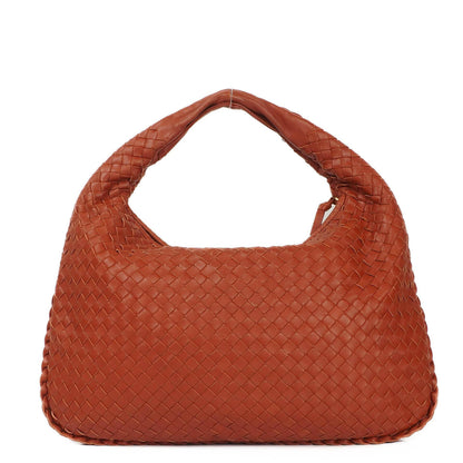 Bottega Veneta Medium Veneta Hobo-Tasche aus braunem Nappa Intrecciato