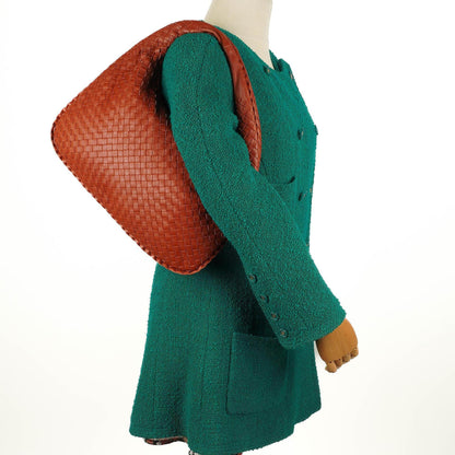 Bottega Veneta Medium Veneta Hobo-Tasche aus braunem Nappa Intrecciato