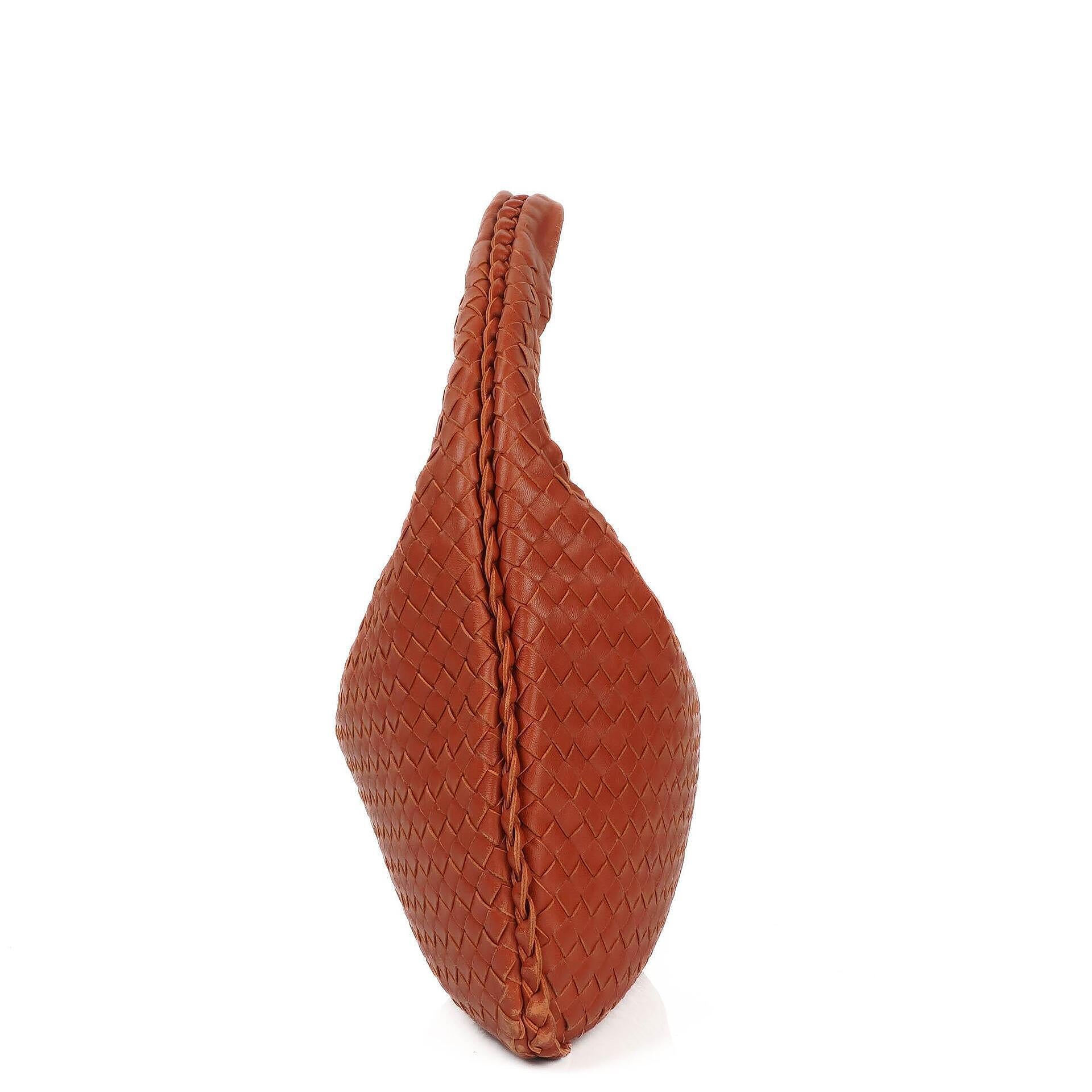 Bottega Veneta Medium Veneta Hobo-Tasche aus braunem Nappa Intrecciato