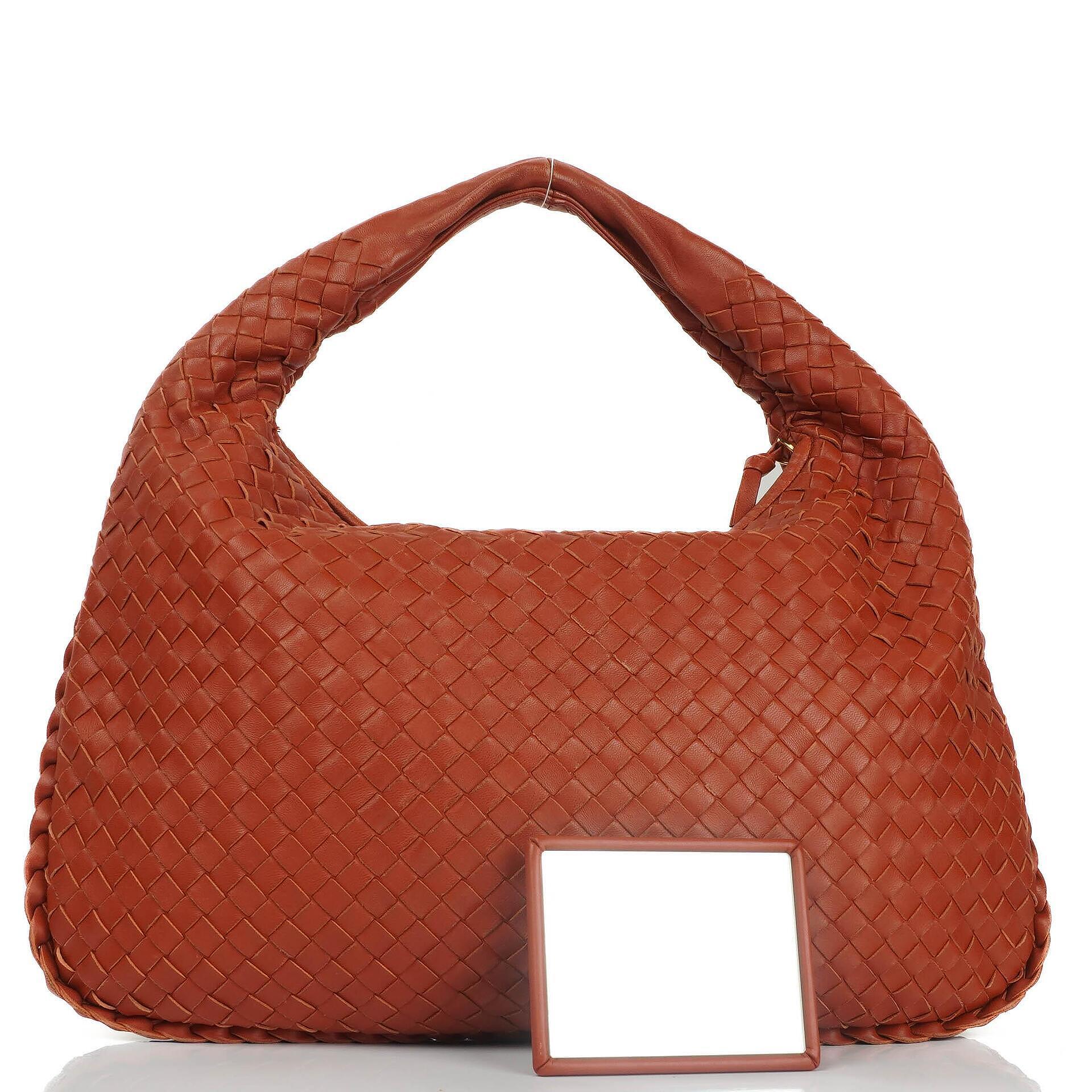 Bottega Veneta Medium Veneta Hobo-Tasche aus braunem Nappa Intrecciato