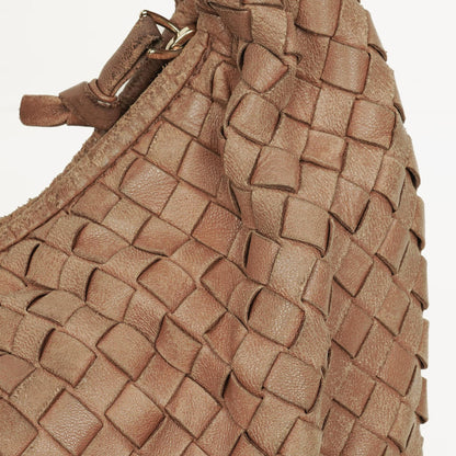 Bottega Veneta Medium Veneta Hobo aus braunem Nappa Intrecciato