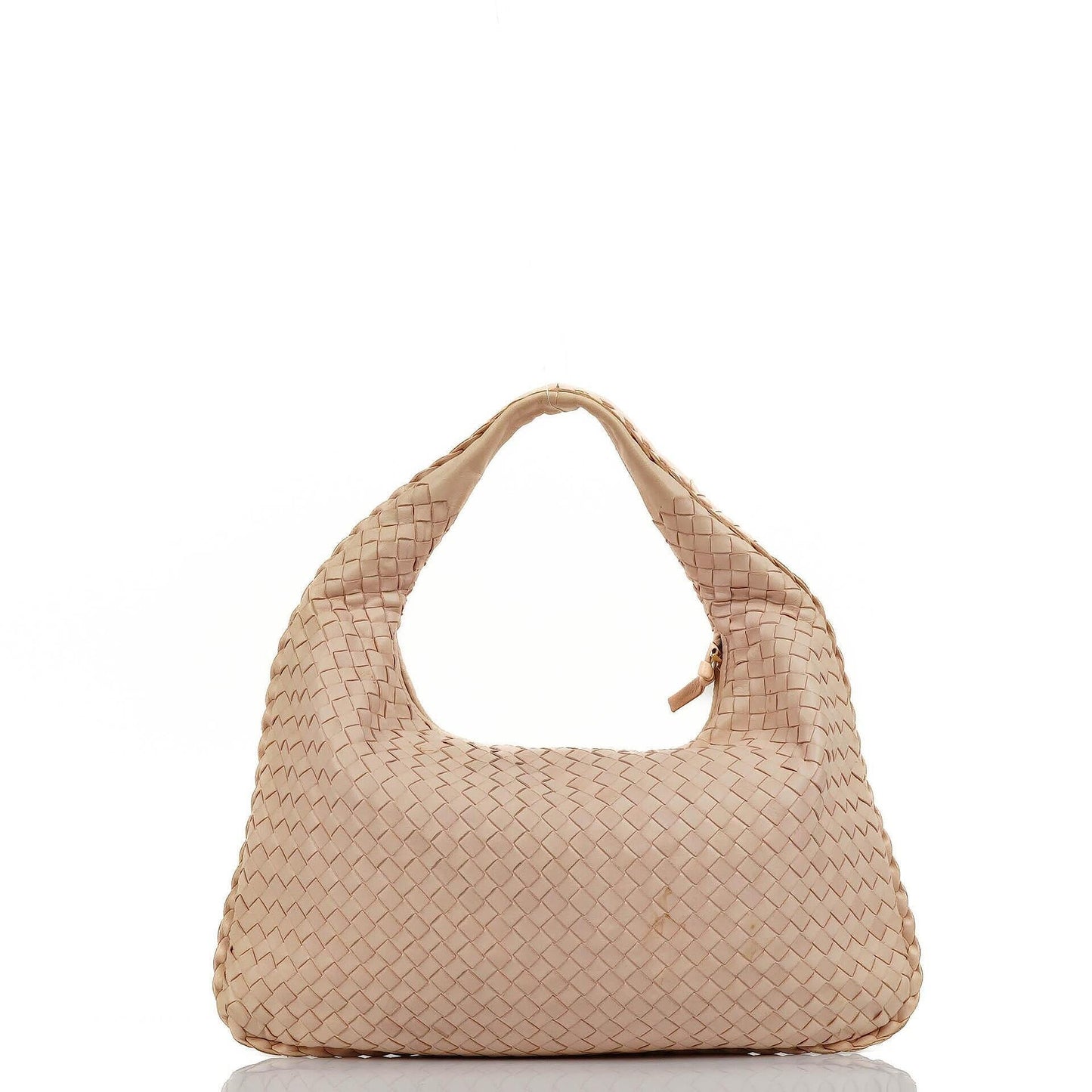 Bottega Veneta Medium Veneta Hobo-Tasche aus hellrosa Nappa Intrecciato