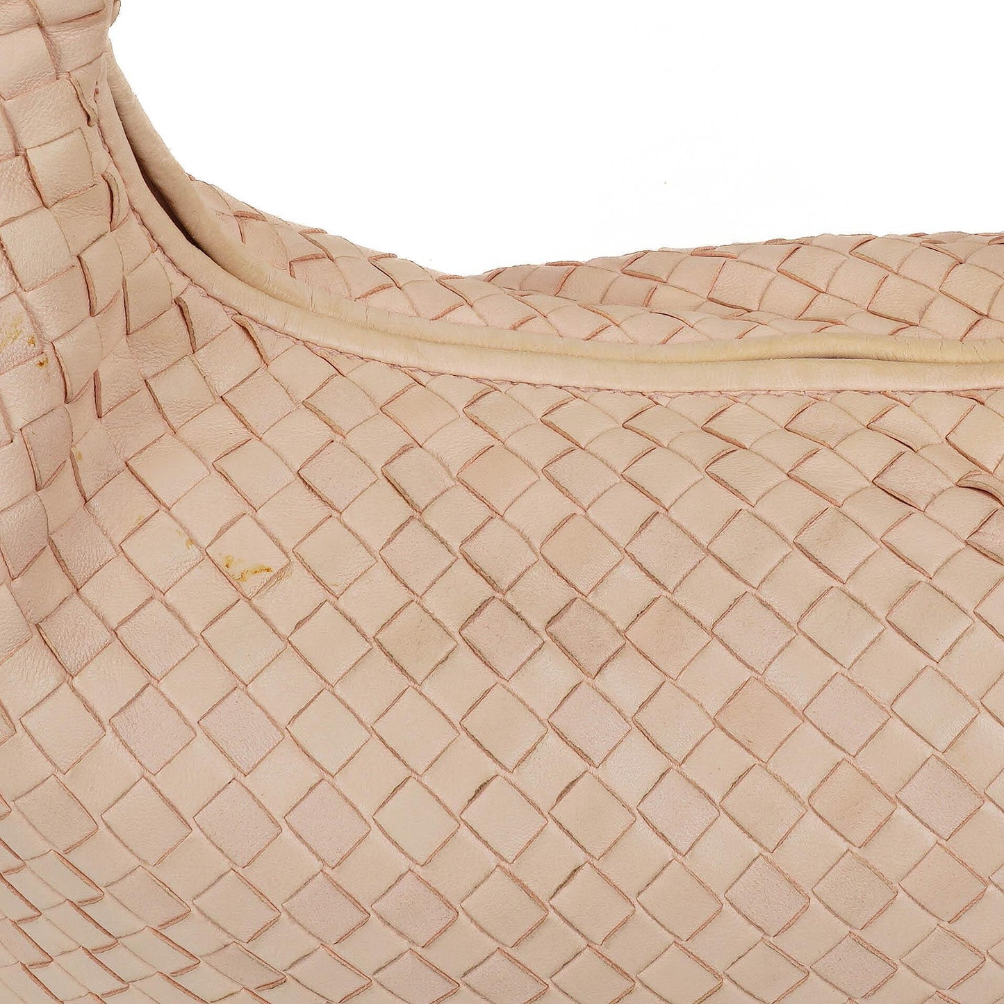 Bottega Veneta Medium Veneta Hobo-Tasche aus hellrosa Nappa Intrecciato