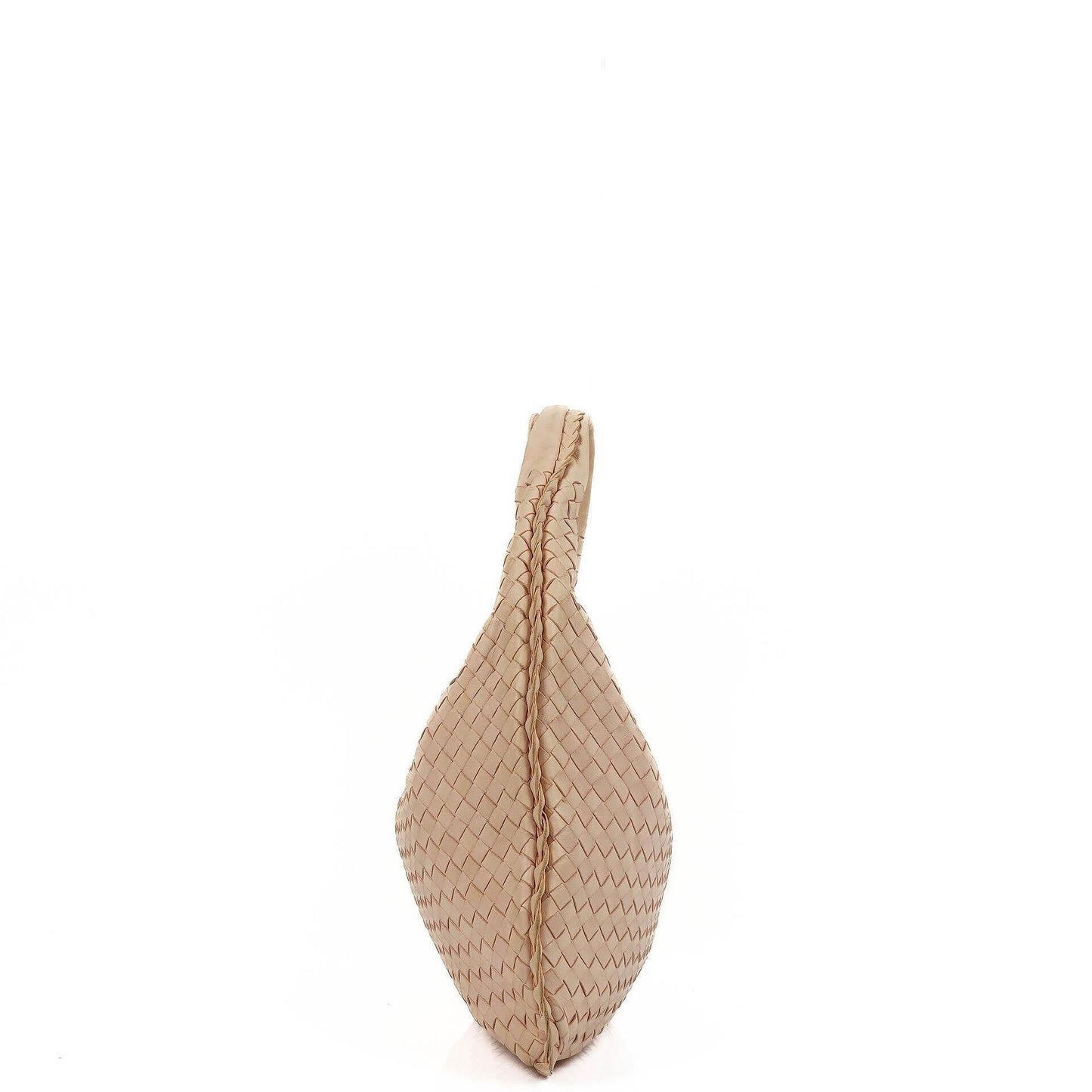 Bottega Veneta Medium Veneta Hobo-Tasche aus hellrosa Nappa Intrecciato