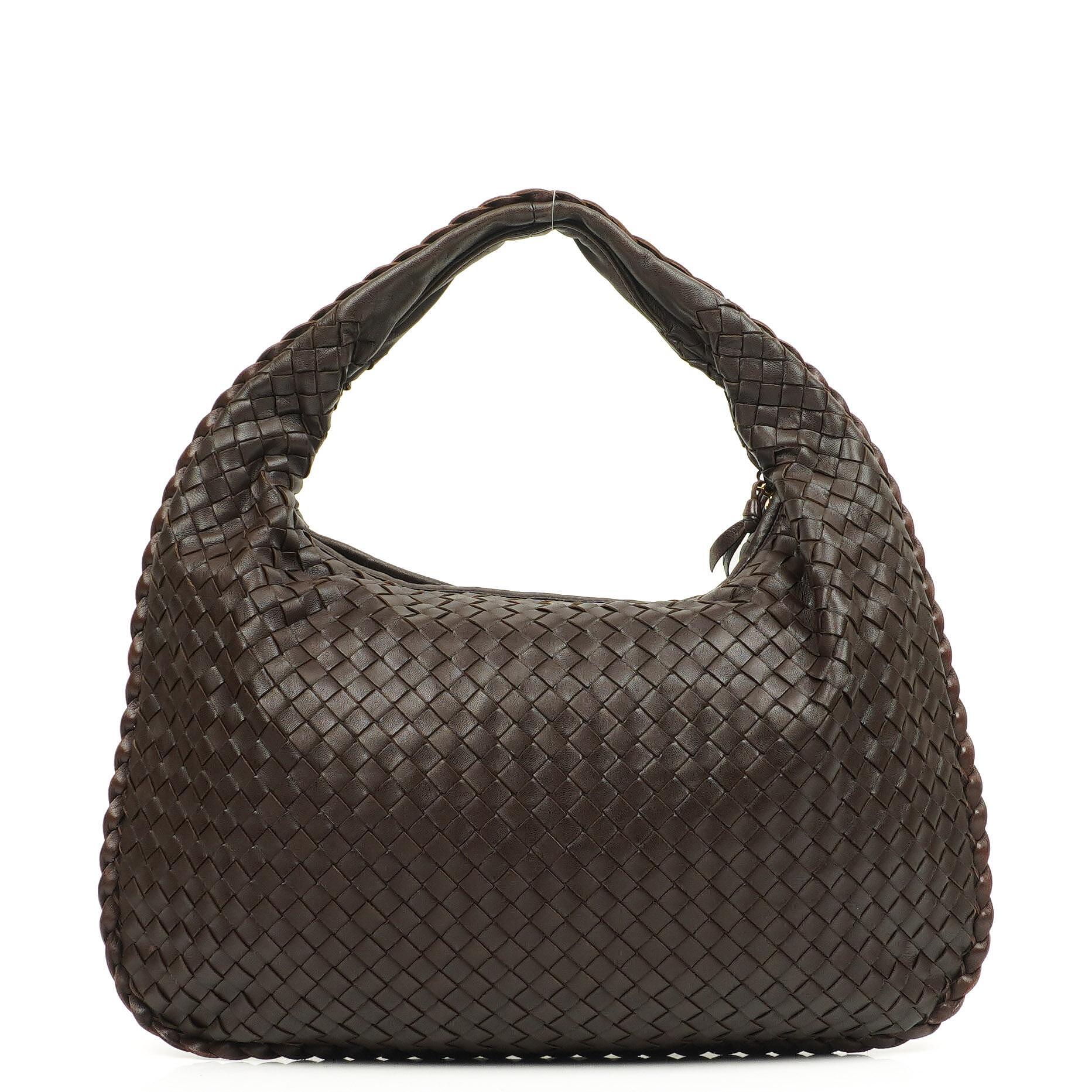 Bottega Veneta Nappa Intrecciato Mittelgroße Veneta Hobo Braun