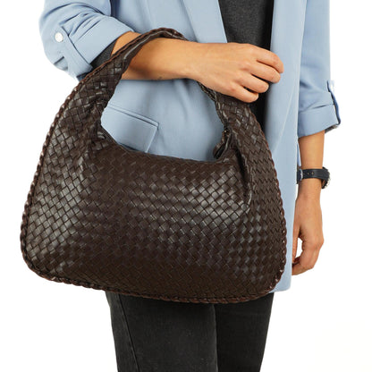 Bottega Veneta Nappa Intrecciato Mittelgroße Veneta Hobo Braun