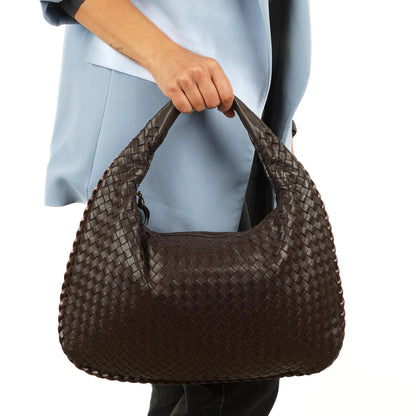 Bottega Veneta Nappa Intrecciato Mittelgroße Veneta Hobo Braun