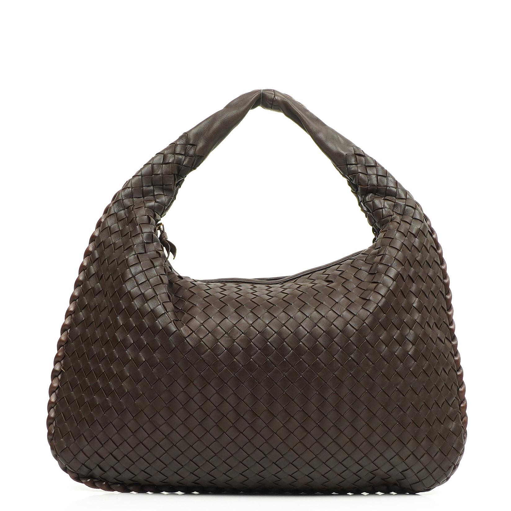 Bottega Veneta Nappa Intrecciato Mittelgroße Veneta Hobo Braun