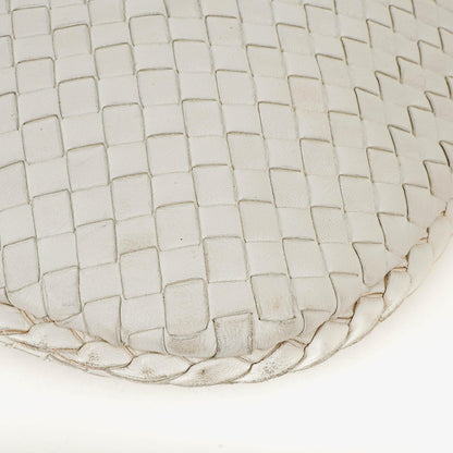 Bottega Veneta Medium Veneta Hobo aus weißem Nappa Intrecciato
