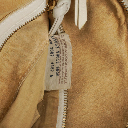 Bottega Veneta Medium Veneta Hobo aus weißem Nappa Intrecciato