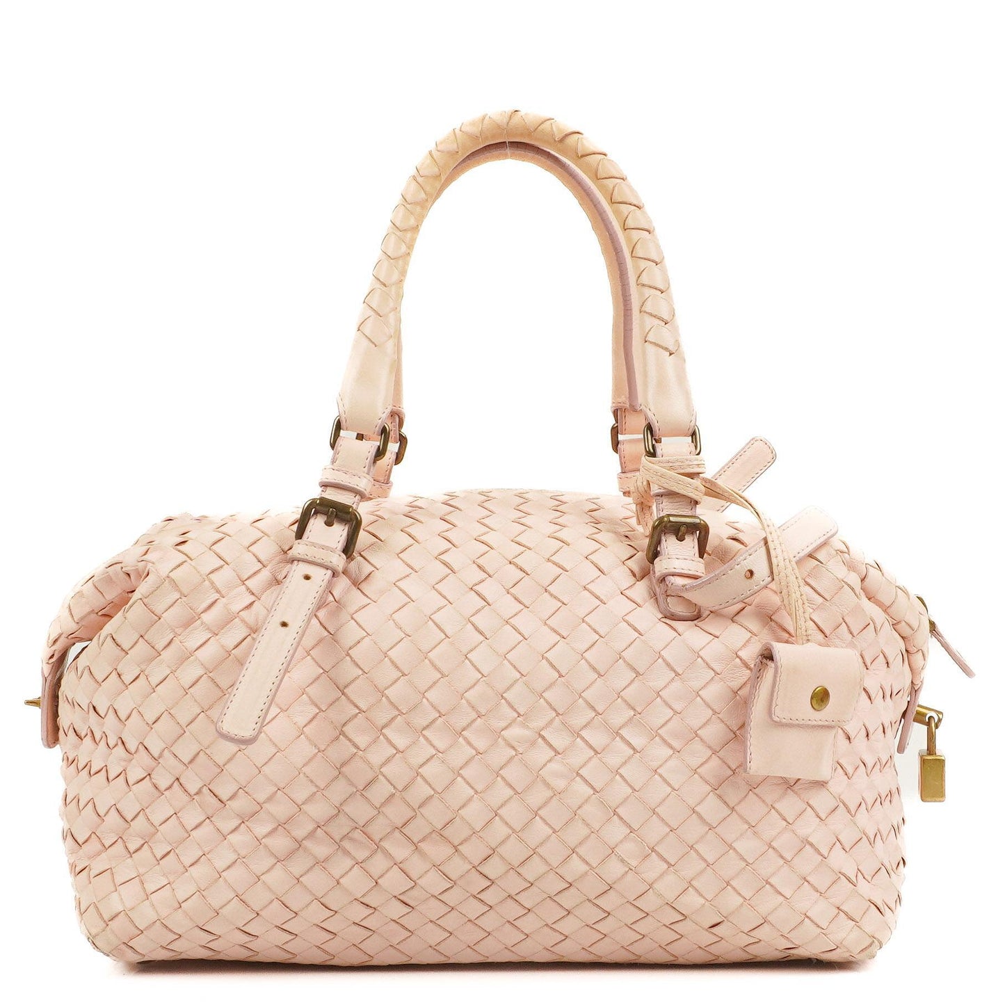 Bottega Veneta Montaigne Lotus Tasche aus Nappa Intrecciato