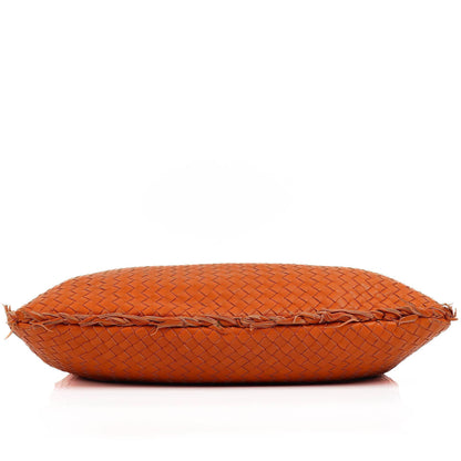 Bottega Veneta Nappa Intrecciato Orange Große Veneta Hobo Tasche mit Fransen