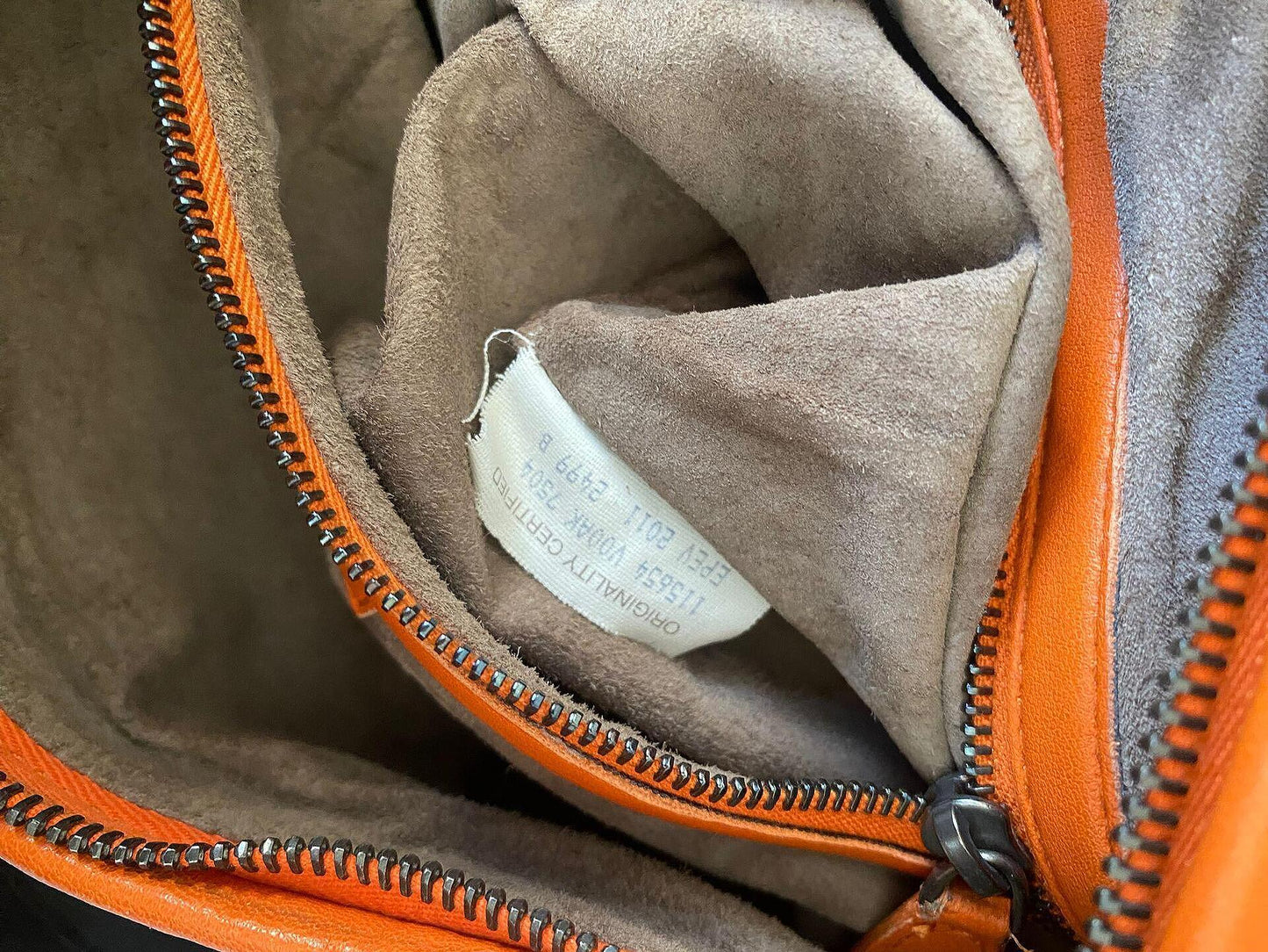 Bottega Veneta Nappa Intrecciato Orange Große Veneta Hobo Tasche mit Fransen