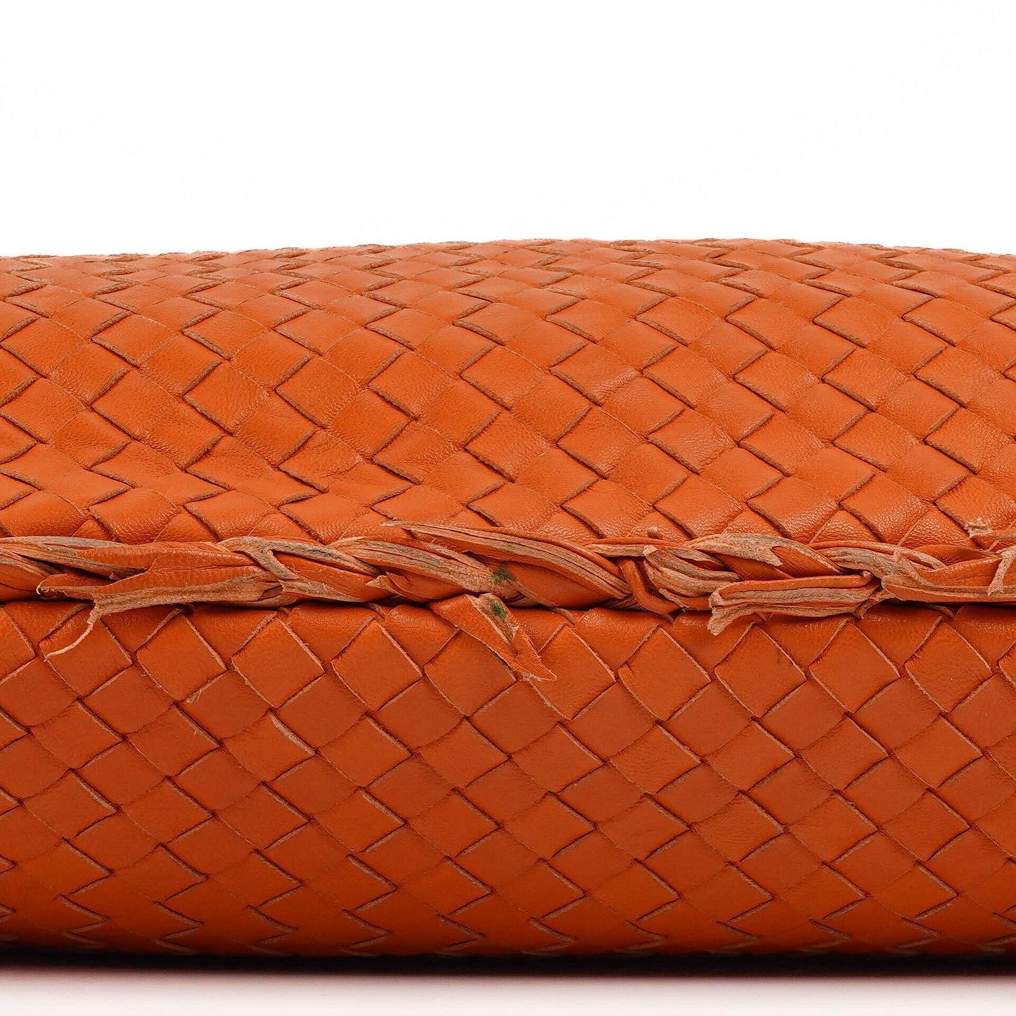 Bottega Veneta Nappa Intrecciato Orange Große Veneta Hobo Tasche mit Fransen