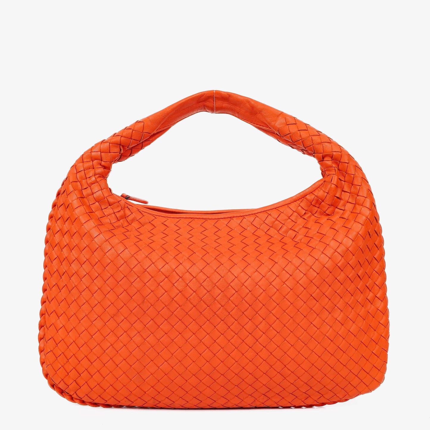 Bottega Veneta Mittelgroße Veneta Hobo aus Nappa Intrecciato in Orange