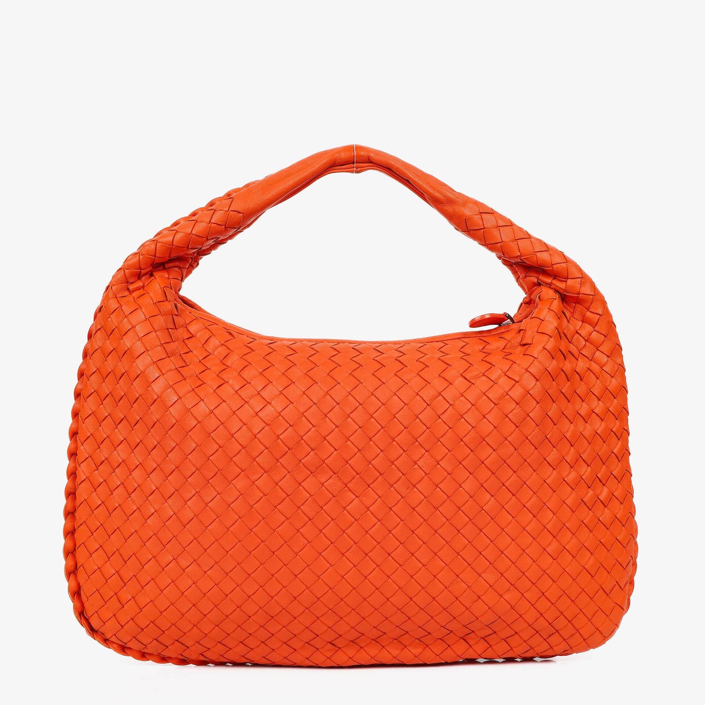 Bottega Veneta Mittelgroße Veneta Hobo aus Nappa Intrecciato in Orange