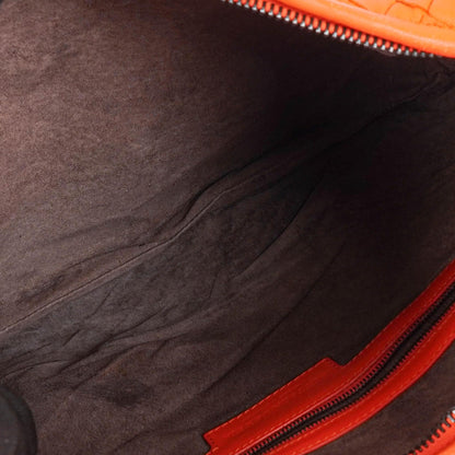 Bottega Veneta Mittelgroße Veneta Hobo aus Nappa Intrecciato in Orange