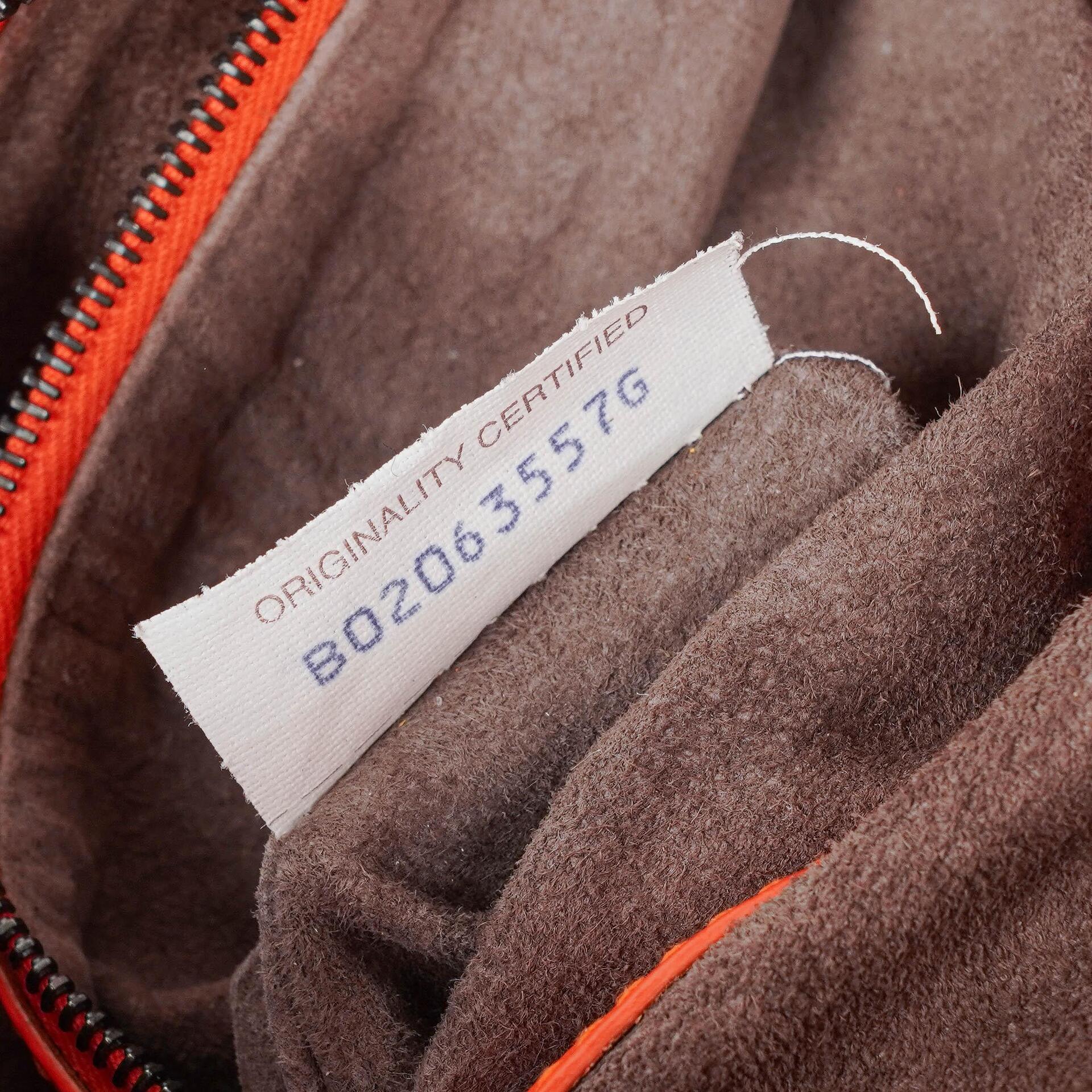Bottega Veneta Mittelgroße Veneta Hobo aus Nappa Intrecciato in Orange