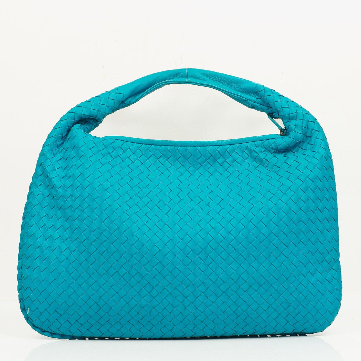 Bottega Veneta Nappa Intrecciato Türkis Veneta Große Hobo-Tasche