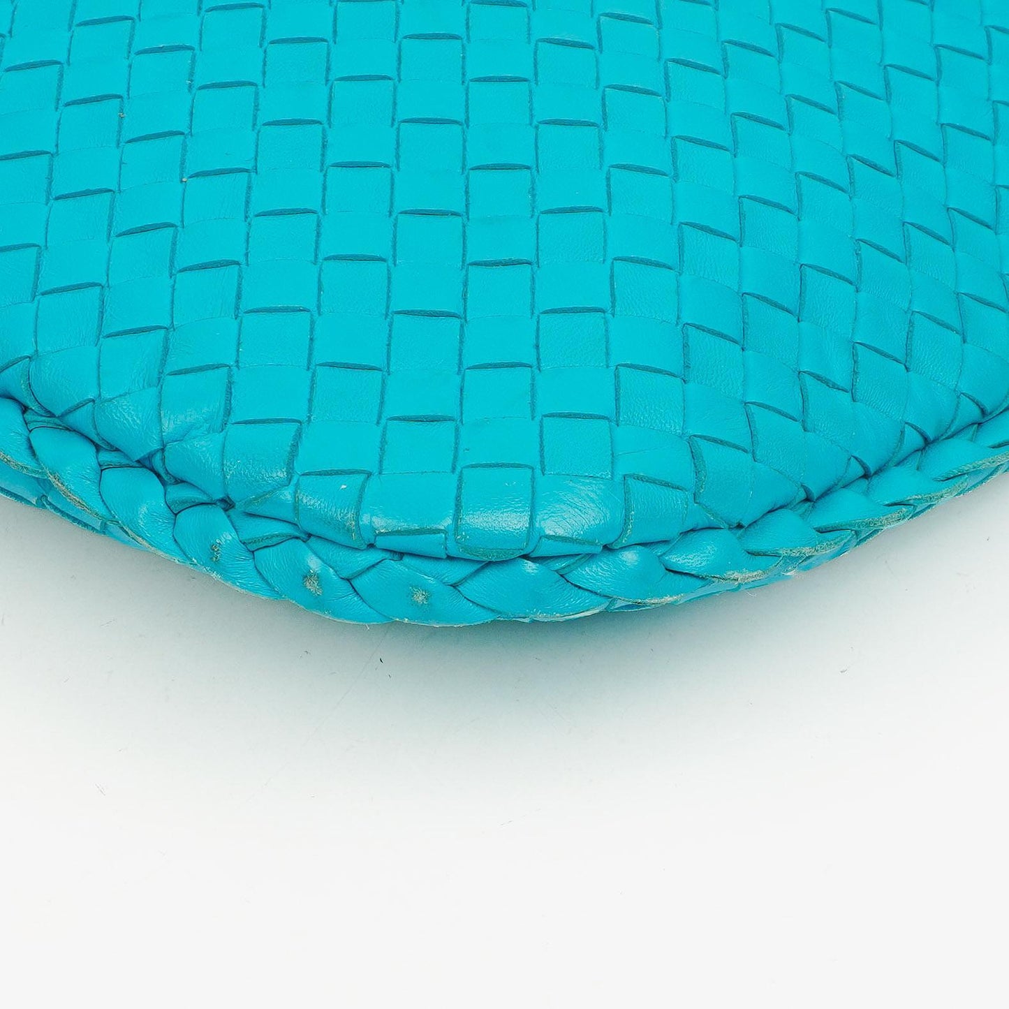 Bottega Veneta Nappa Intrecciato Türkis Veneta Große Hobo-Tasche