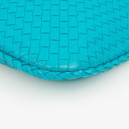 Bottega Veneta Nappa Intrecciato Türkis Veneta Große Hobo-Tasche