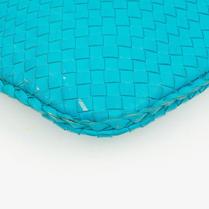 Bottega Veneta Nappa Intrecciato Türkis Veneta Große Hobo-Tasche