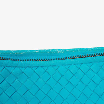 Bottega Veneta Nappa Intrecciato Türkis Veneta Große Hobo-Tasche