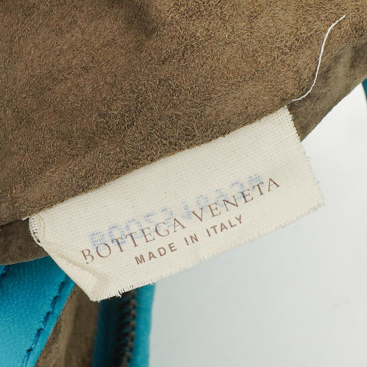 Bottega Veneta Nappa Intrecciato Türkis Veneta Große Hobo-Tasche