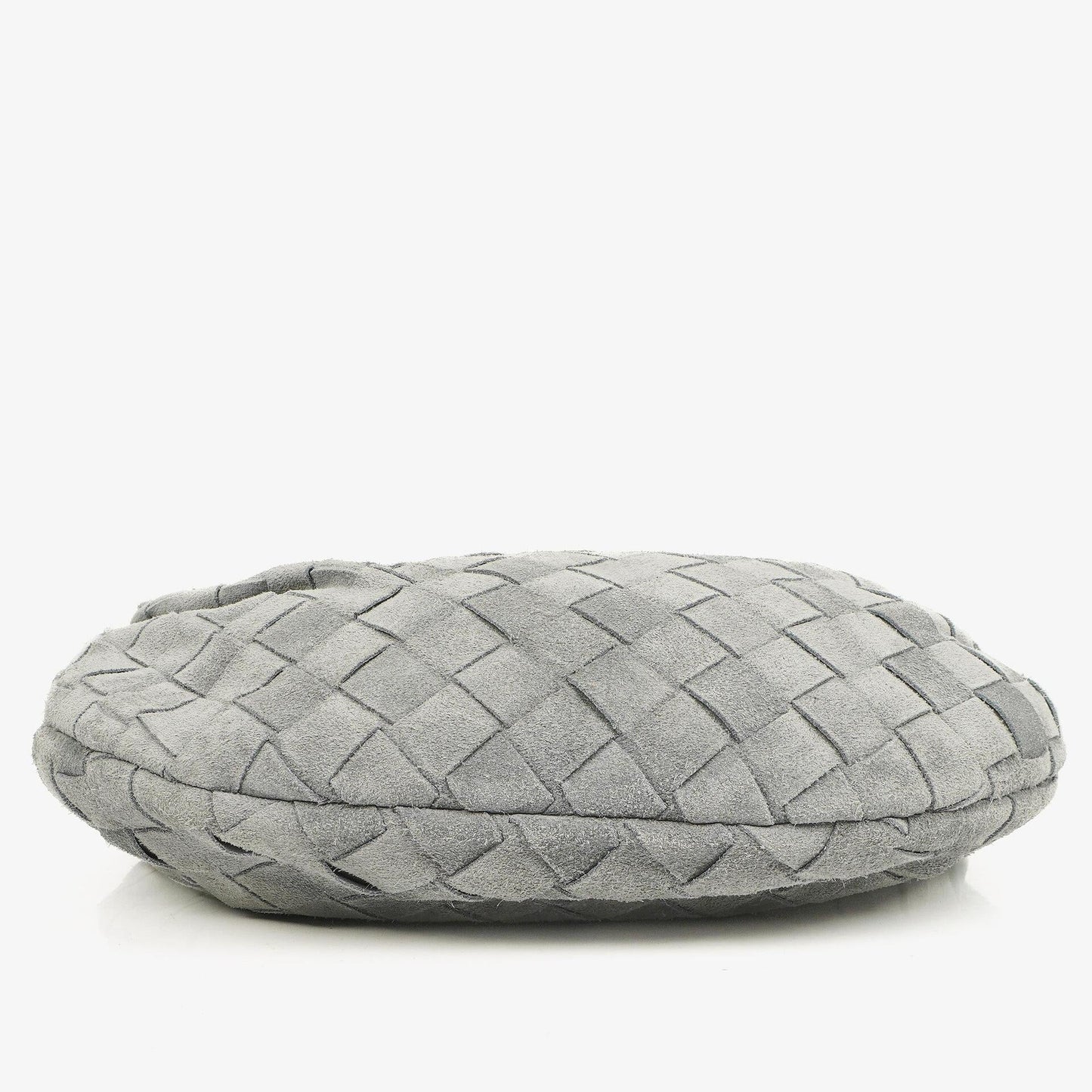 Bottega Veneta Mini Jodie Tasche aus Thunder-Wildleder mit Intrecciato-Flechtung