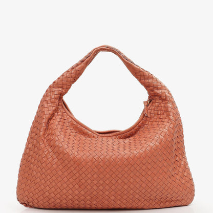Bottega Veneta Veneta Hobo Tasche Groß aus pfirsichfarbenem Nappa Intrecciato