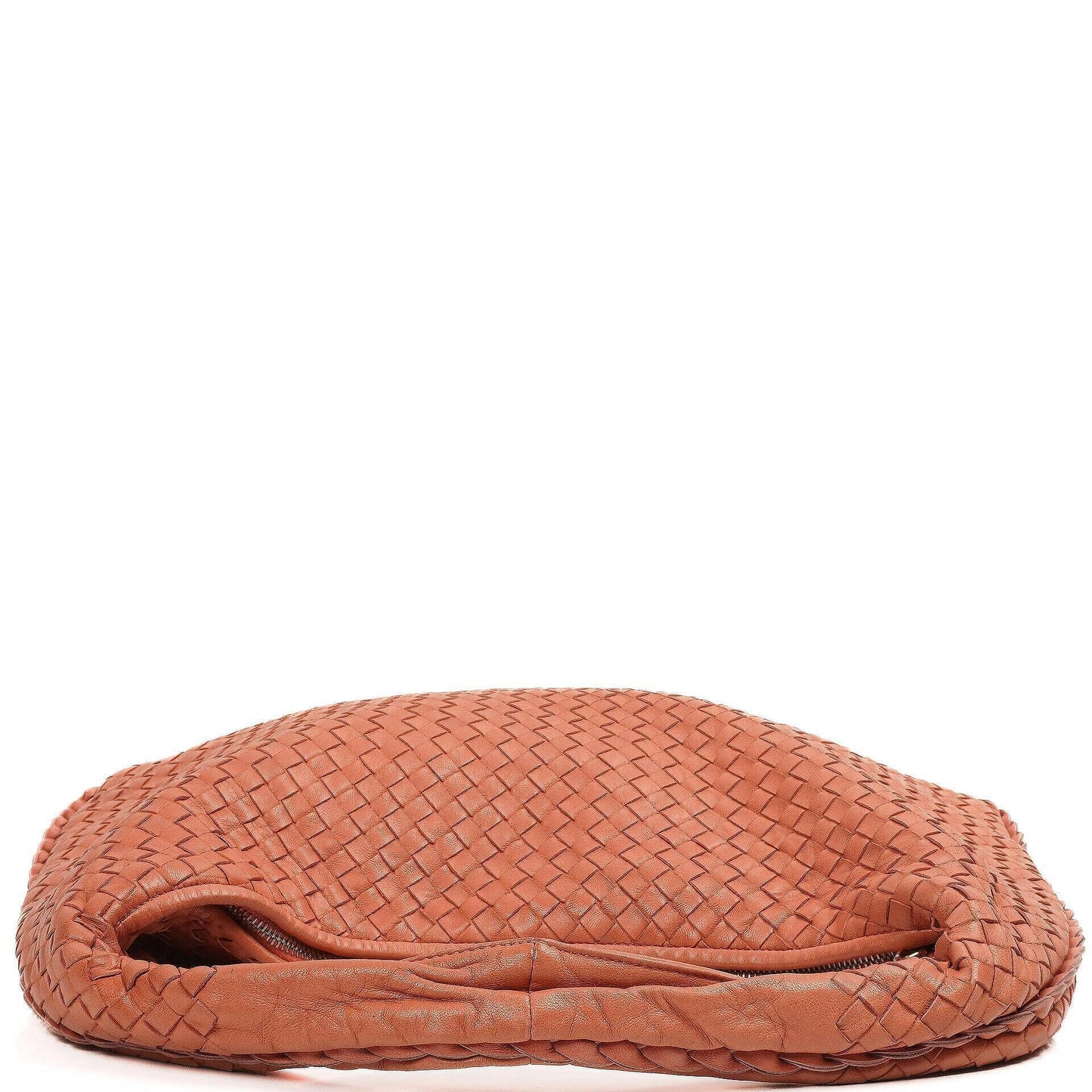 Bottega Veneta Veneta Hobo Tasche Groß aus pfirsichfarbenem Nappa Intrecciato