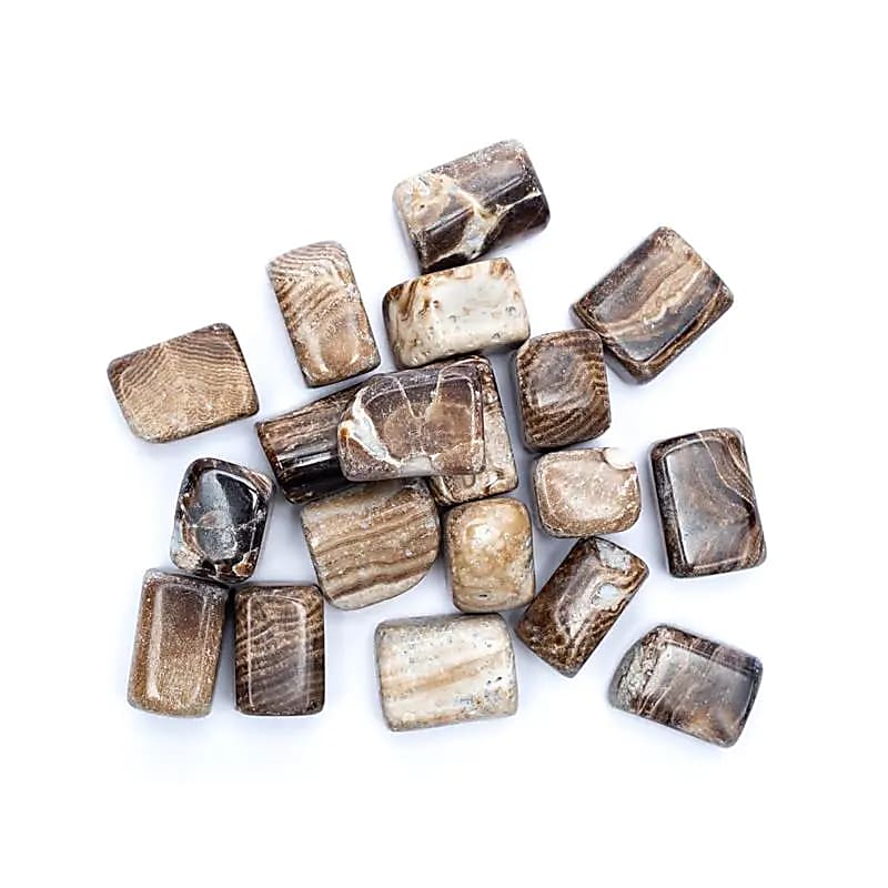 Braune Aragonit Trommelsteine A - Qualität - ±500g; ±2 - 3cm - Laminimas e.K