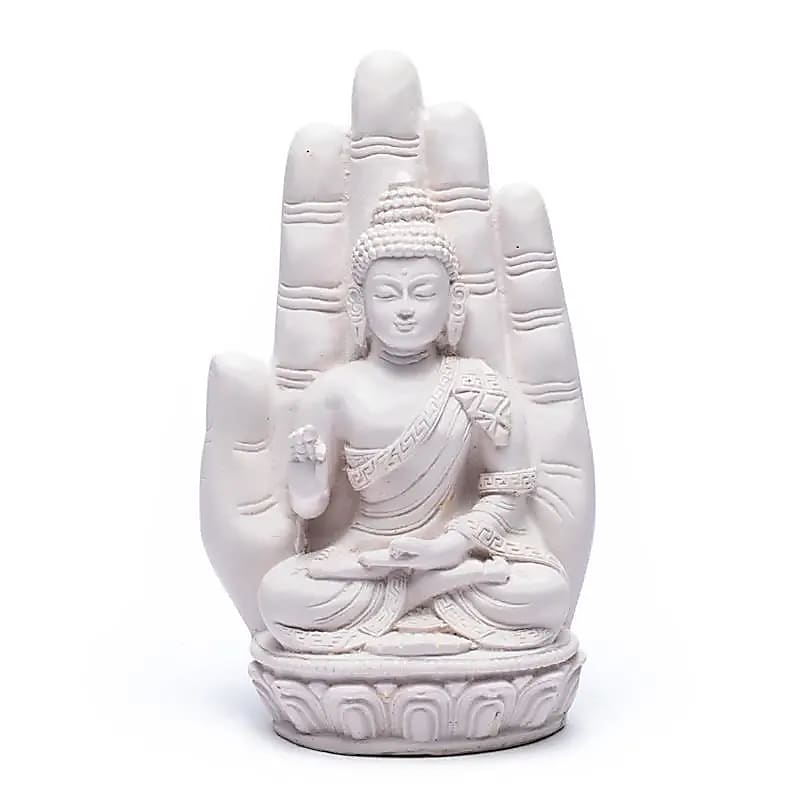 Buddha in der Hand - 1330 g; 14x23 cm - Laminimas e.K