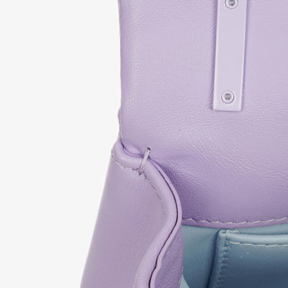 Burberry Kleine Lola Schultertasche aus gestepptem Leder in Lavendel