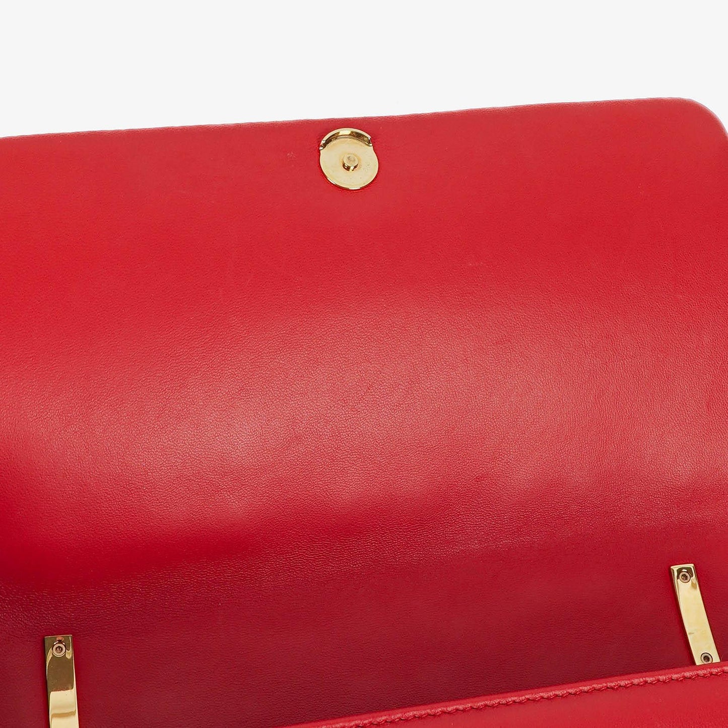Burberry Kleine Lola aus gestepptem Leder in Schwarz/Rot/Kamel mit Karo-Muster